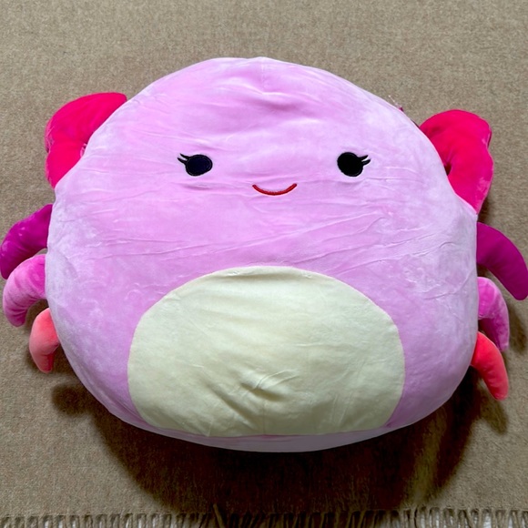 SQUISHMALLOW CAILEY CRAB PINK RARE 18” KELLY TOYS - Picture 1 of 3